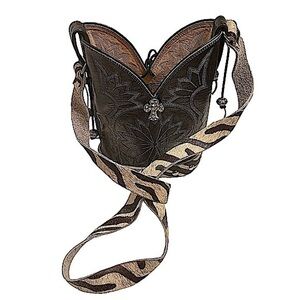 Handmade Cowboy Crossbody Boot Bag Leather Artisanal Western Cowgirl Southwest